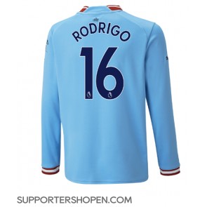 Manchester City Rodri Hernandez #16 Hemma Matchtröja 2022-23 Långärmad